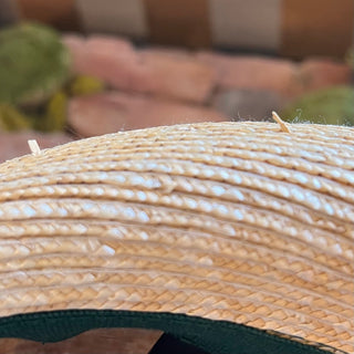 GUCCI Raffia Web Stripe Fedora Hat SZ 57 (M)