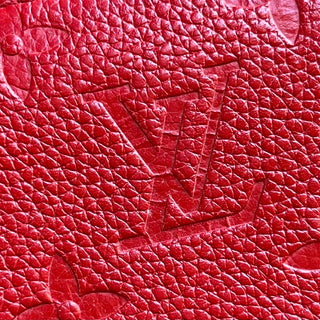 LOUIS VUITTON LV Monogram Red Empreinte Leather Zippy Wallet