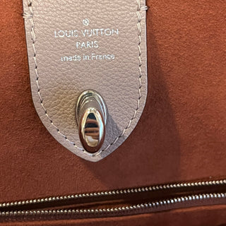 LOUIS VUITTON Lockme Go Beige Brown Calfskin Leather Tote