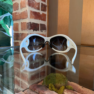 DOLCE&GABBANA DG 6024-B White Acetate Oversized Sunglasses