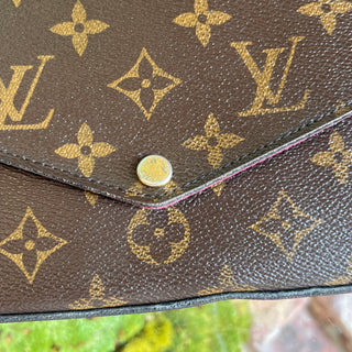 LOUIS VUITTON Felicie Pochette Brown Monogram Canvas Crossbody