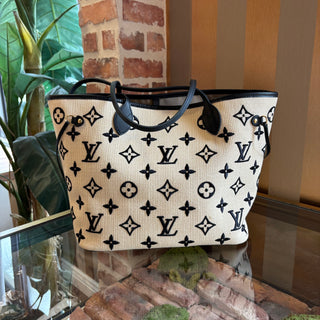 LOUIS VUITTON By The Pool Raffia Neverfull MM