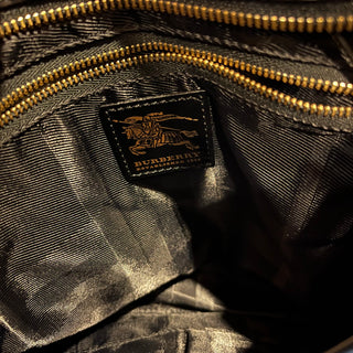 BURBERRY Black Quilted Nylon Messenger Bag