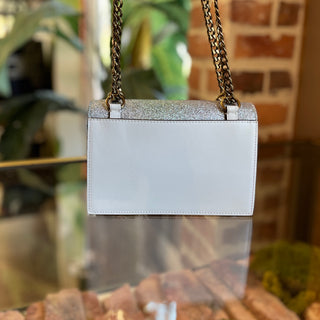 CHRISTIAN LOUBOUTIN Elisa Mini Multicolor Snow Glitter Calfskin Shoulder Bag