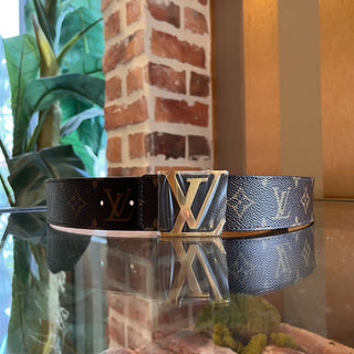 LOUIS VUITTON LV Monogram Canvas Belt SZ 85/34