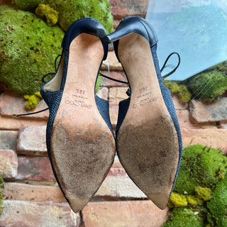 JIMMY CHOO Denim Leather Pumps SZ 36.5 (US 6.5)