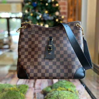 LOUIS VUITTON Odeon Noir Damier Ebene Canvas Crossbody Bag