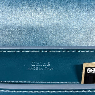 CHLOE C Belt Smoky Blue Calfskin Suede Belt Bag