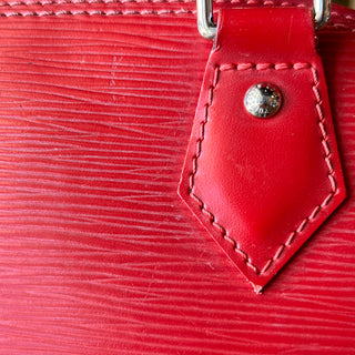 LOUIS VUITTON Red Epi Leather Alma BB