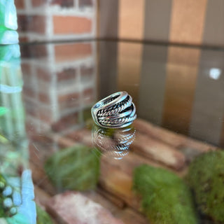 DAVID YURMAN Crossover Five Row Ring Sterling Silver SZ 5.5