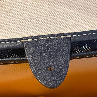 GOYARD Artois MM Marine Blue Goyardine Canvas Tote