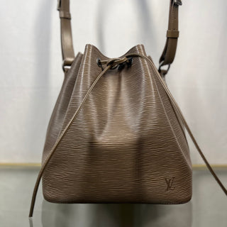 LOUIS VUITTON Petit Noe Pepper Epi Leather Drawstring Bucket Bag