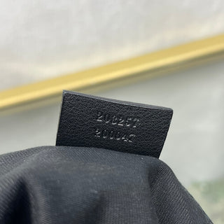 GUCCI Abbey Black GG Canvas D-Ring Crossbody Bag