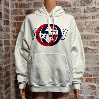 GUCCI Interlocking G Logo Crew Neck Hoodie SZM