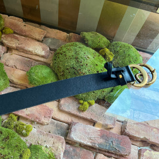 GUCCI Snake GG Marmont Black Leather Belt 95/38(10US)