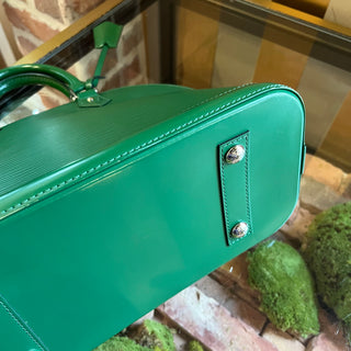 LOUIS VUITTON Alma PM Green Epi Leather Top Handle Bag
