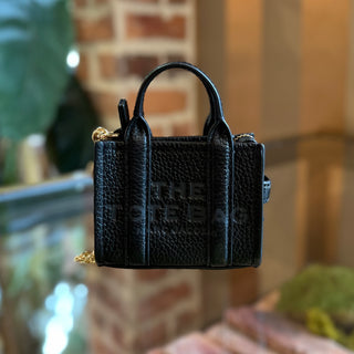 MARC JACOBS The Nano Tote Black Bag Charm