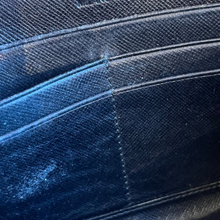 PRADA Black Nylon Zip Around Wallet