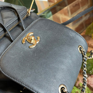 CHANEL Business Affinity Black Caviar Leather Affinity Backpack