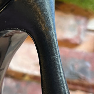 VERSACE Medusa Black Strappy Leather Heels SZ 35 (US 5)