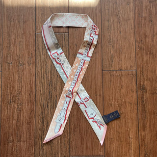 LOUIS VUITTON Monogram Rising Confidential BB Silk Bandeau Scarf