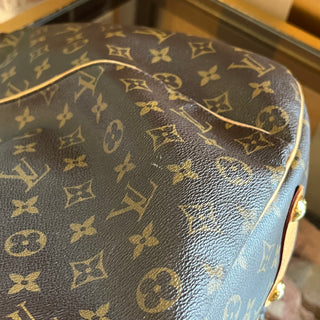 LOUIS VUITTON Galliera GM Brown Monogram Canvas Hobo Bag