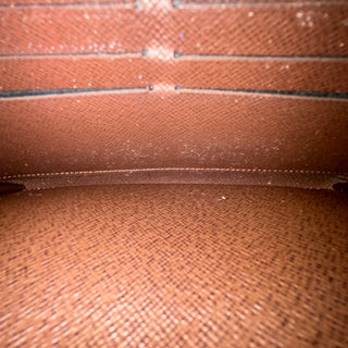 LOUIS VUITTON Damier Ebene Pattern Zippy Wallet