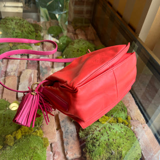 LOEWE Flamenco Small Pink Leather Crossbody Bag