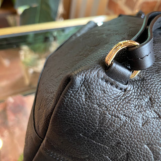 LOUIS VUITTON Montsouris Black Empriente Leather Backpack