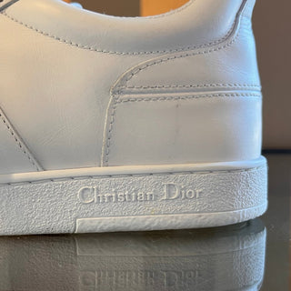 DIOR White Calfskin Suede Star Sneakers SZ 37.5 (US 7.5)