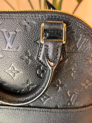 LOUIS VUITTON Neo Alma BB Black Monogram Empriente Leather Satchel