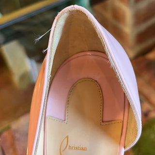 CHRISTIAN LOUBOUTIN Iriza 100 Patent Leather Pink Pumps SZ 39.5 (US 9.5)