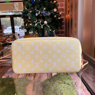 LOUIS VUITTON Neverfull MM Light Pink By The Pool Giant Monogram Tote Bag