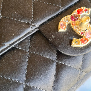 CHANEL CC Jewel Satin East West Shoulder bag