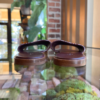 LOUIS VUITTON Since 1854 Red Canvas Slip On Mules 39.5 (9.5US)