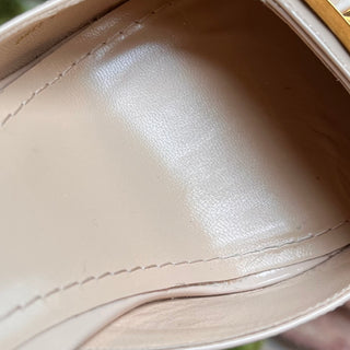DIOR CD Beige Patent Leather Slingback Pumps SZ 38 (US 8)