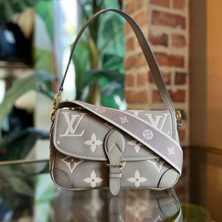LOUIS VUITTON Diane Dove Monogram Emprinete Leather Shoulder Bag