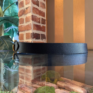 GUCCI GG Marmont Wide Black Leather Belt SZ 100/40