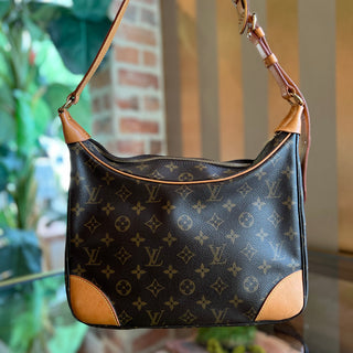 LOUIS VUITTON Boulogne Brown Monogram Coated Canvas Hobo Bag