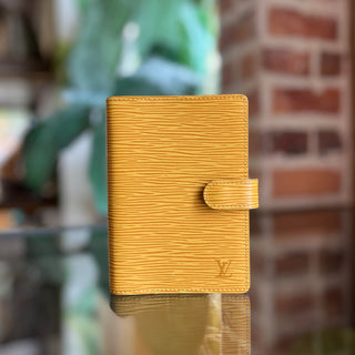 LOUIS VUITTON Yellow Epi Leather Agenda Cover
