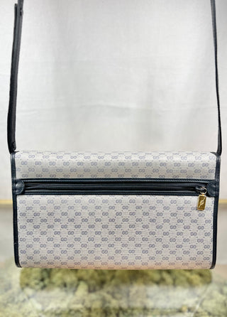 GUCCI Vintage Mini GG Supreme Gray Crossbody Bag