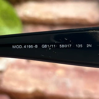 VERSACE MOD 4195-B GB1/11 Black Acetate Sunglasses