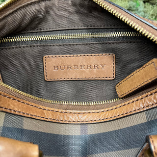 BURBERRY Chester Smoked Check Small Bowling Bag