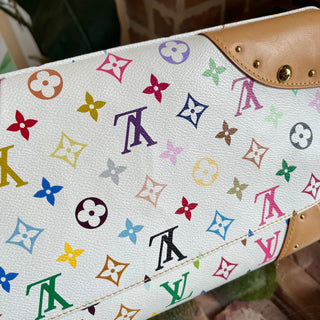 LOUIS VUITTON Beverly White Monogram Multicolor Canvas Shoulder Bag