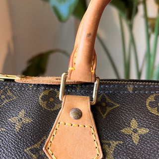 LOUIS VUITTON Speedy 30 Brown Monogram Canvas Satchel