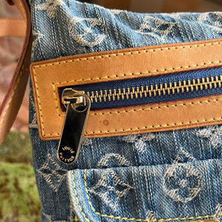 LOUIS VUITTON Baggy PM Monogram Denim Shoulder Bag