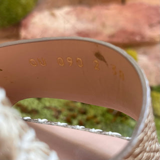 VALENTINO Metallic Double Rockstud Espadrilles Wedges SZ 38 (US 8)