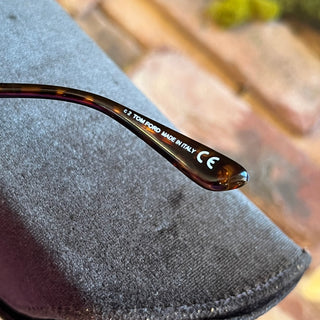 TOM FORD Dahlia Brown Tortoise Shell Acetate Oversized Sunglasses