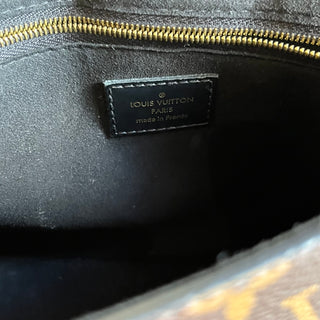 LOUIS VUITTON One Handle Noir Monogram Canvas Top Handle Bag