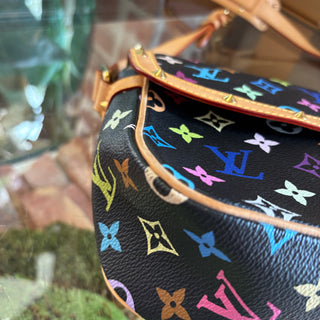 LOUIS VUITTON Black Multicolor Solange